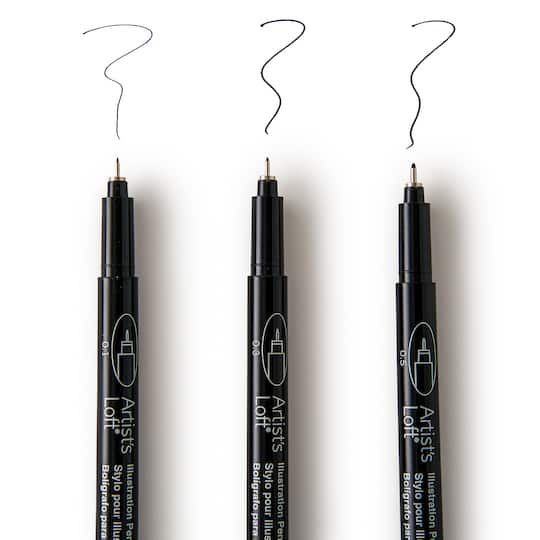 Black Illustration Pens by Artists Loft™
